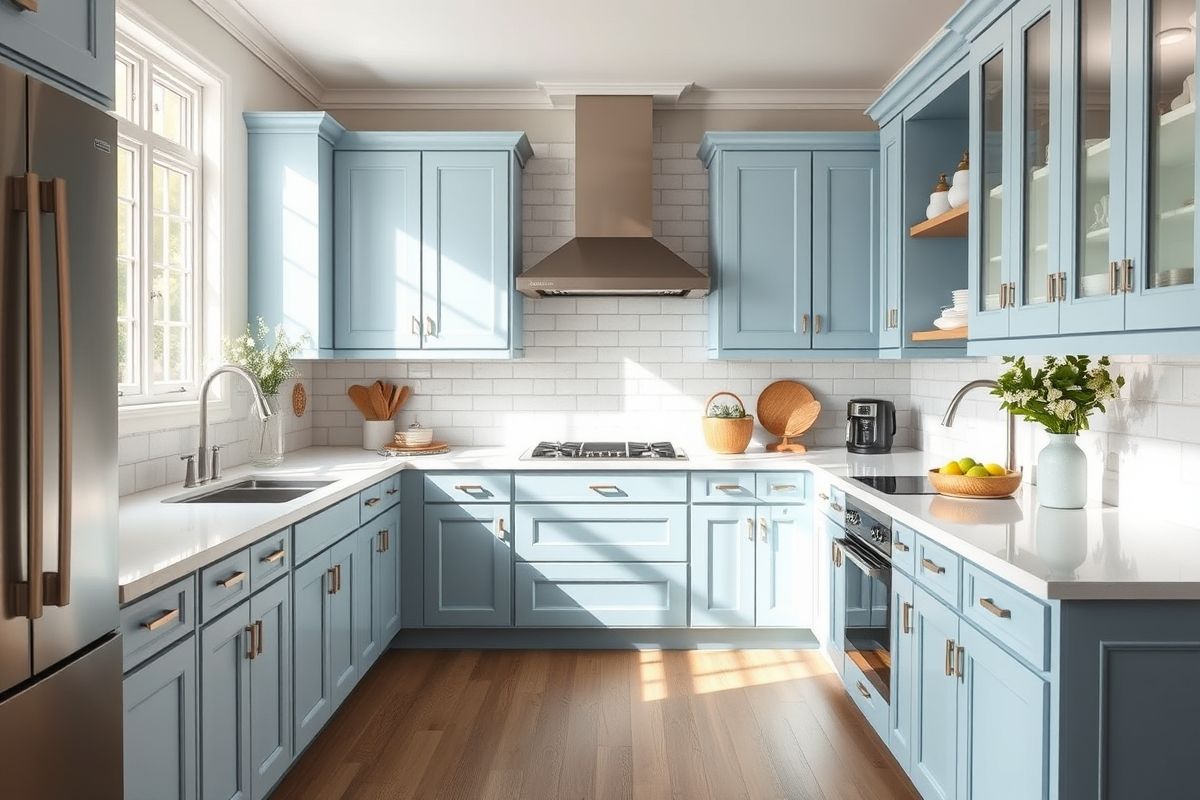 Blue and Wood: A Natural Harmony