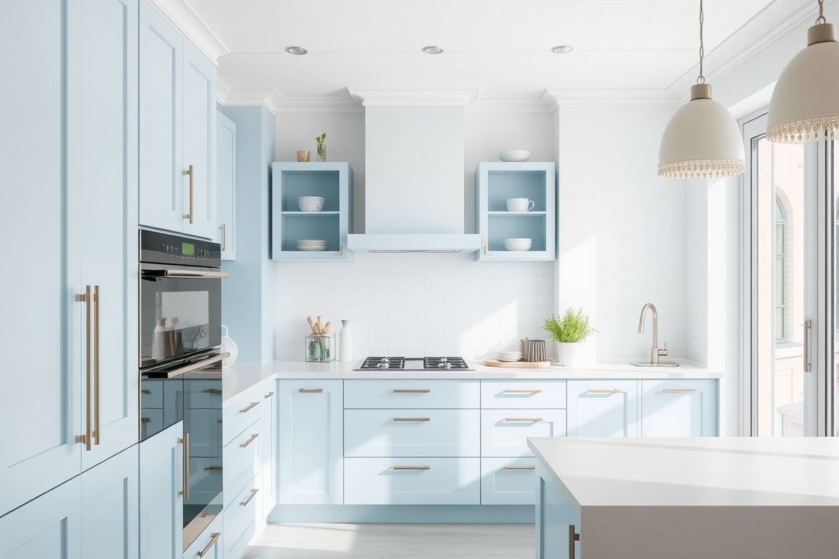 Modern Minimalist: Light Blue's Clean and Contemporary Edge