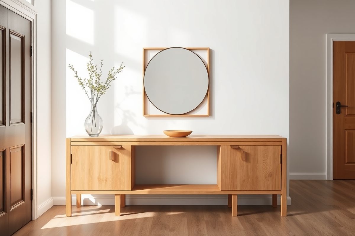 Entryway Consoles with Integrated Shoe Storage