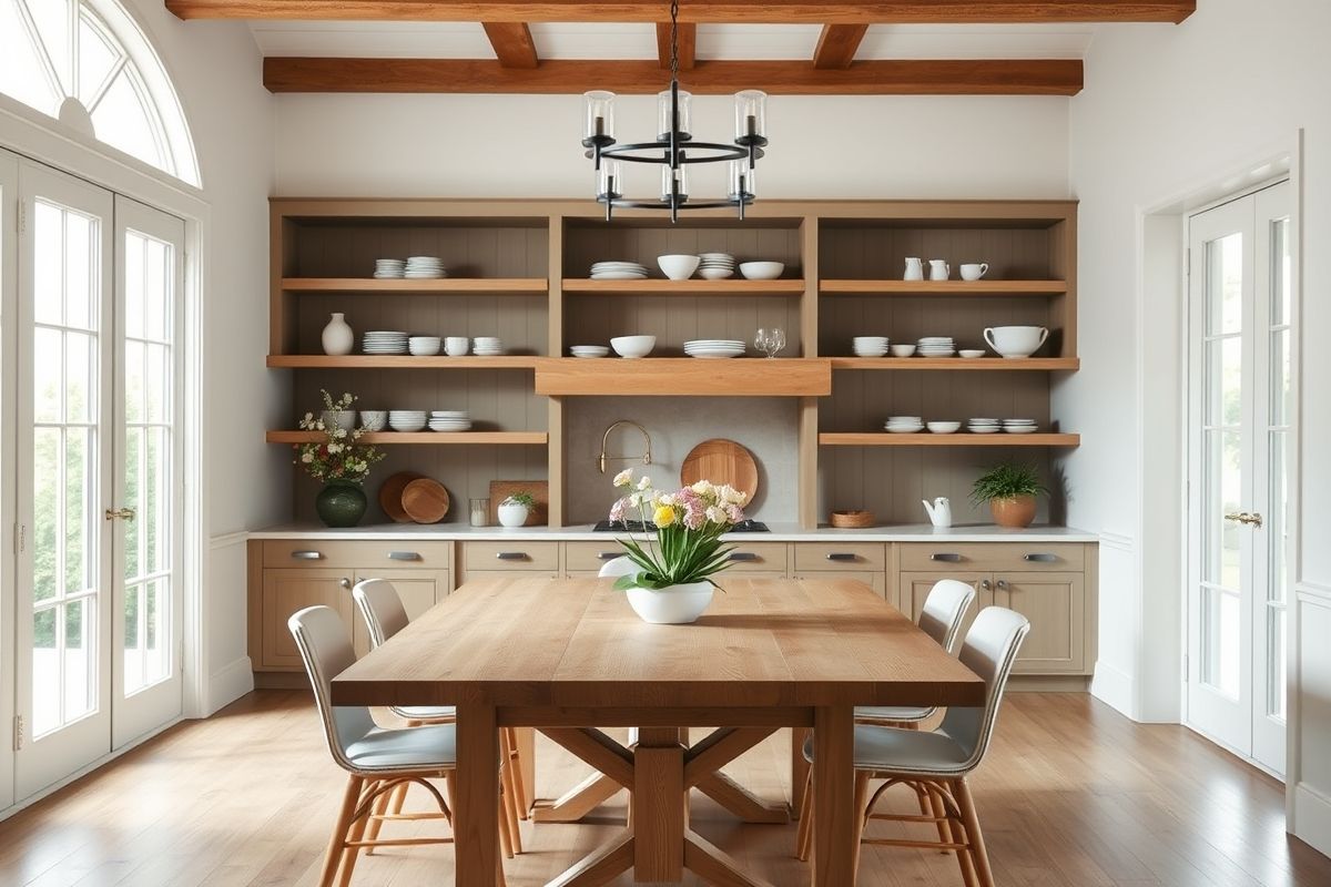 Open Shelving: Display and Functionality