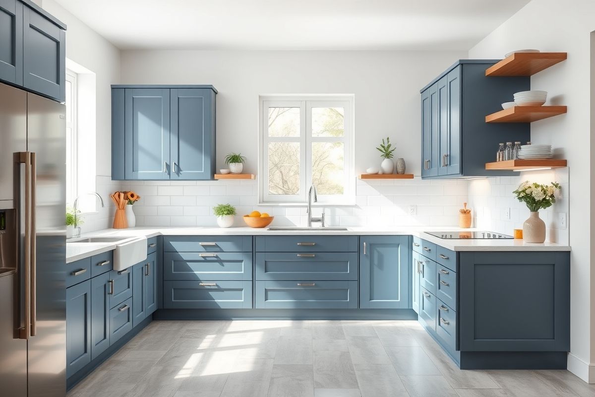 Lighting Layers: Illuminating Your Slate Blue Paradise