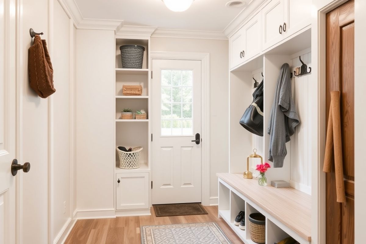 Integrating Shoe Storage into a Mudroom Design