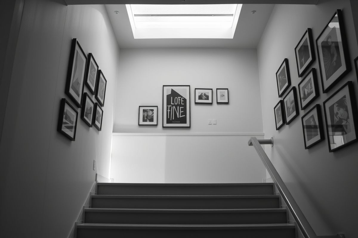 Staircase Gallery: Upward Display