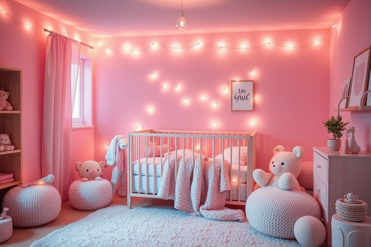 Pink Lighting: Soft and Soothing Ambiance