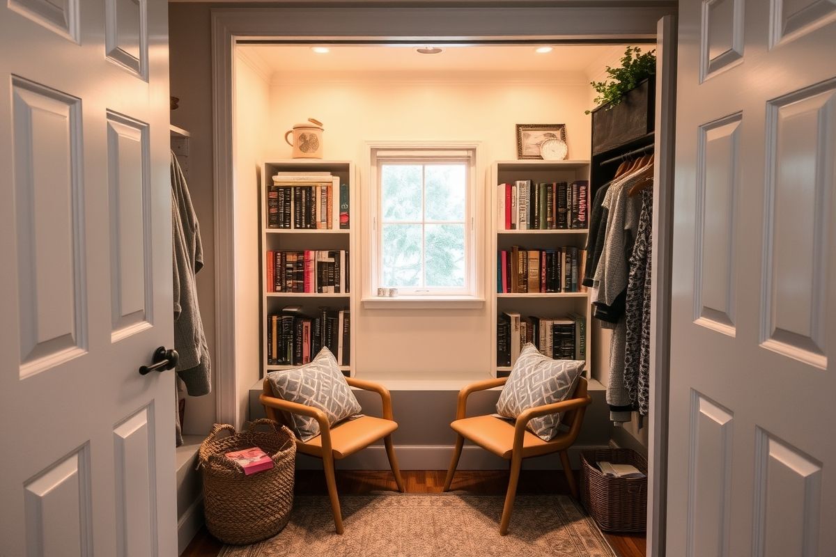 Repurposed Closet Haven: From Storage to Sanctuary