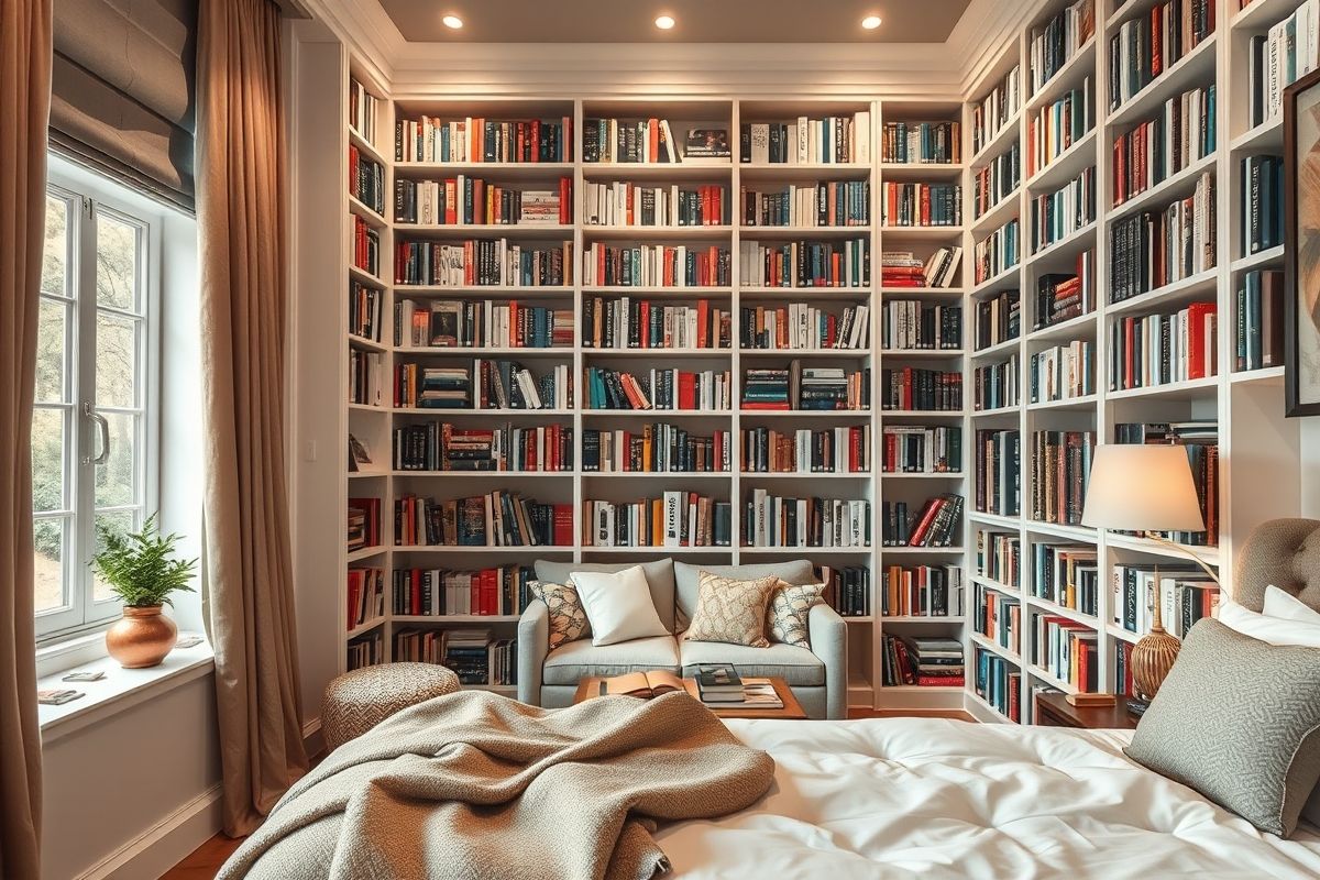 Bookcase Backdrop: Integrating Storage and Style