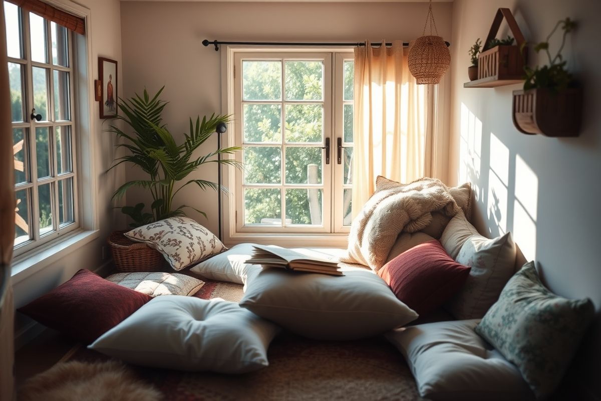 Floor Cushions and Poufs for Casual Seating