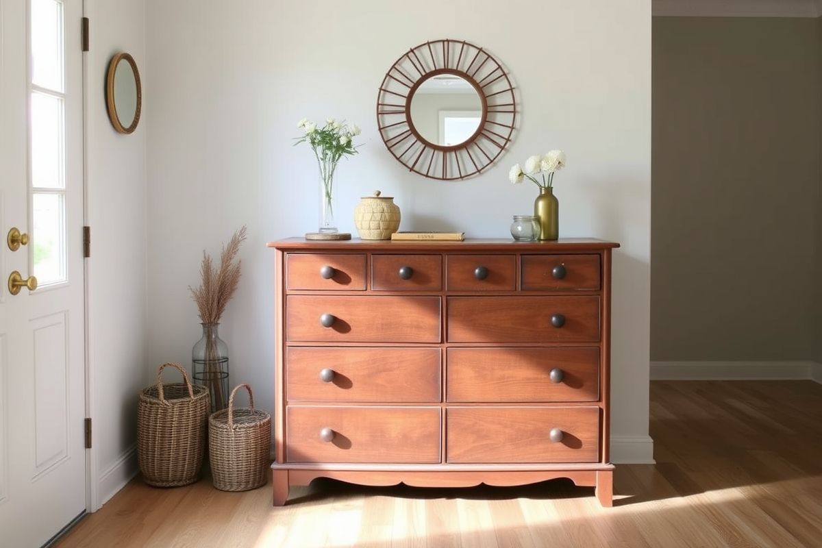Repurposed Furniture for Unique Shoe Storage