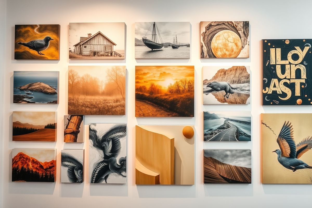 Canvas Collage: Textured Appeal