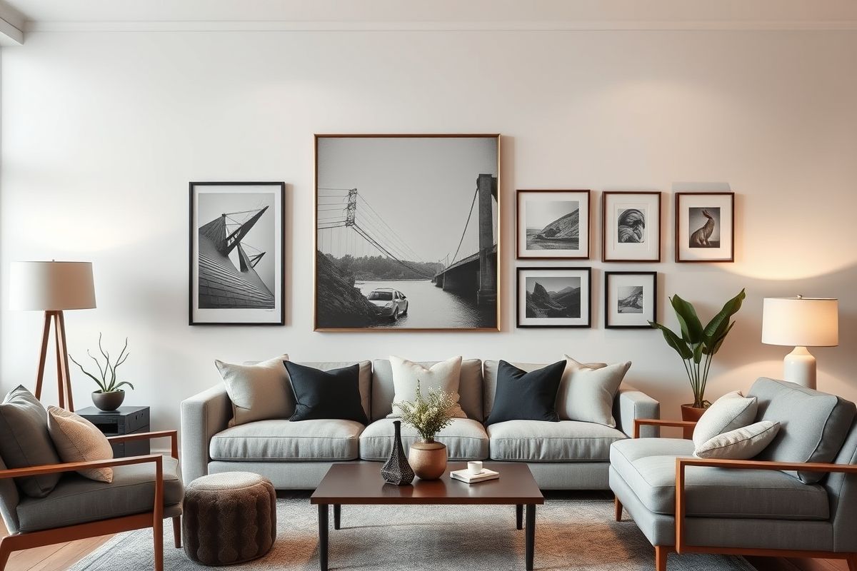 The Statement Piece: Anchor with a Large Format Print