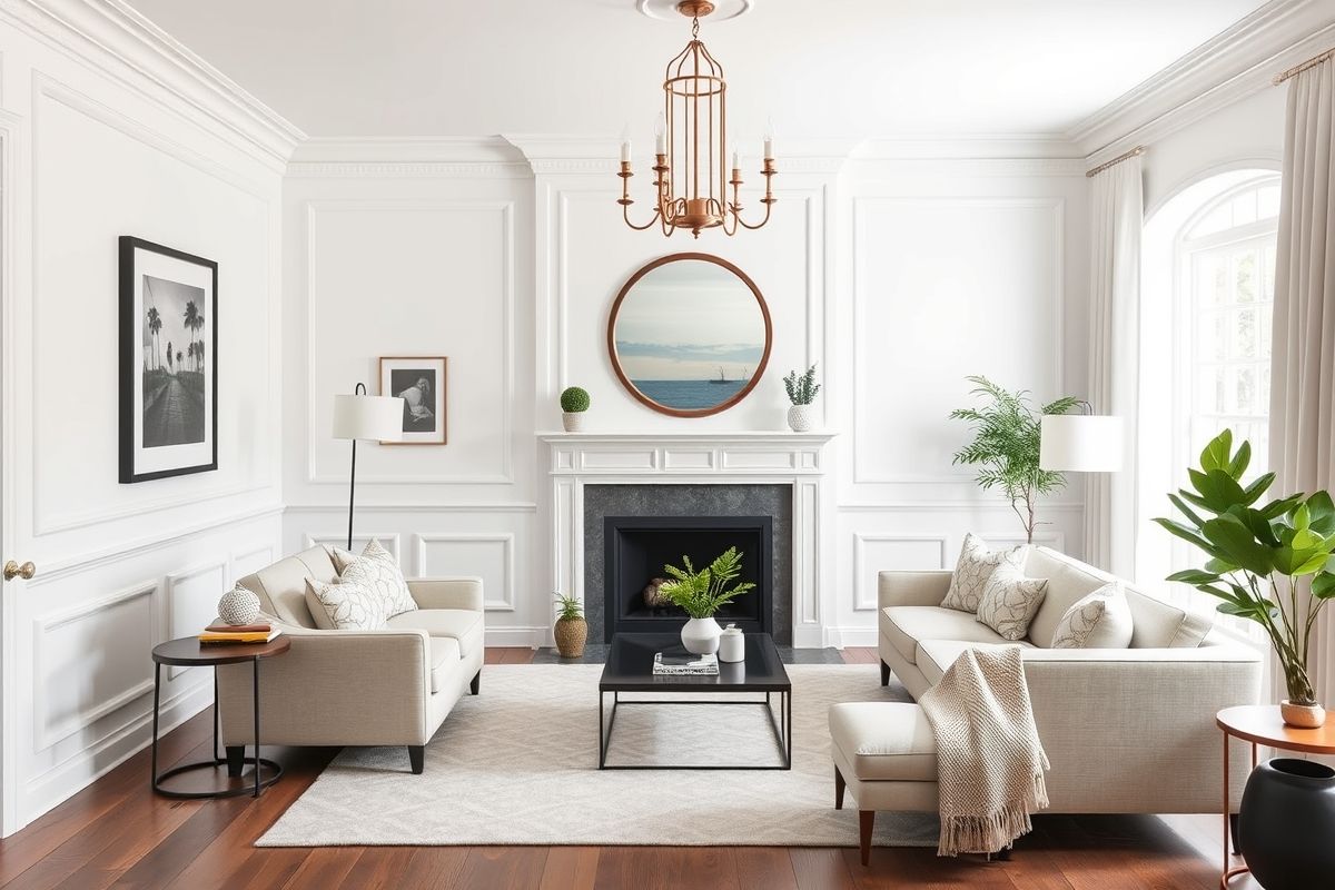 Painted Wainscoting to Match Trim: Cohesive Design