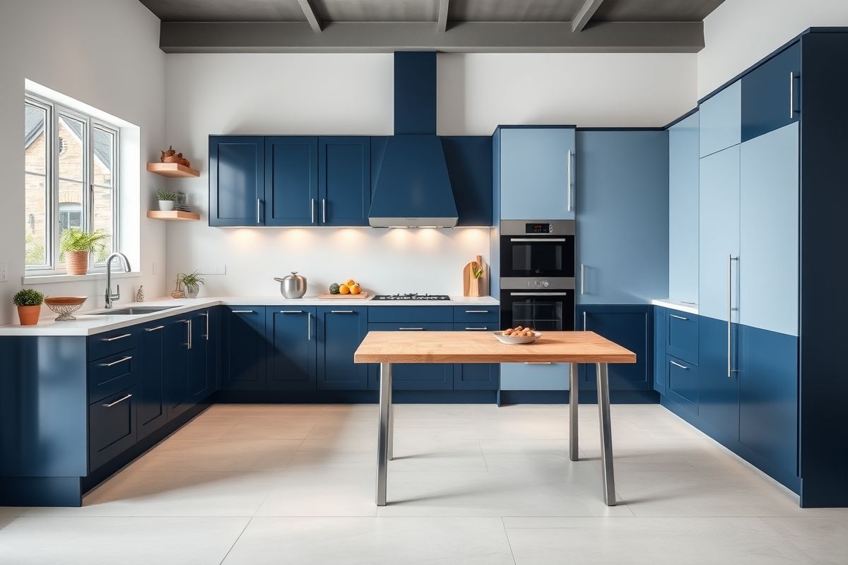 Two-Tone Blue: Creating Visual Interest with Depth