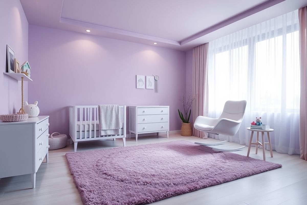 Purple Nursery Lighting: Setting the Mood