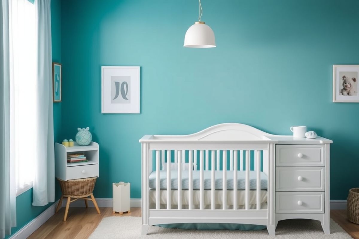 Teal Blue Nursery: A Touch of Elegance and Tranquility