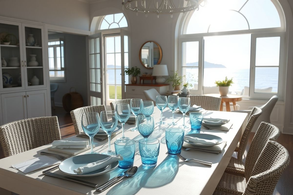 Glassware Inspired by the Sea: Azure Accents
