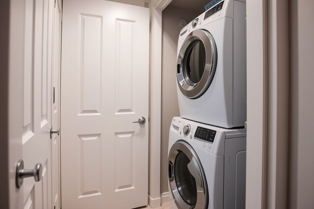 Opt for a Stackable Washer and Dryer